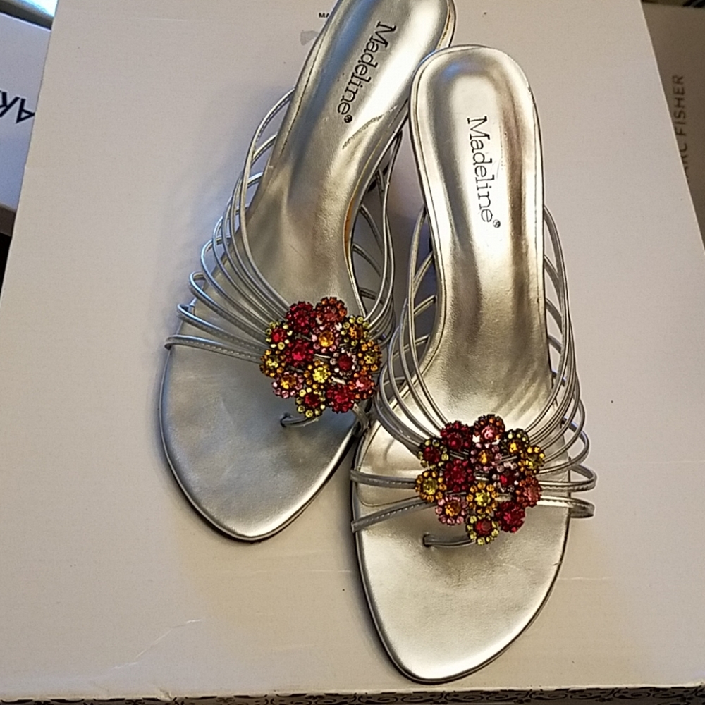 Madeline Silver  Mule